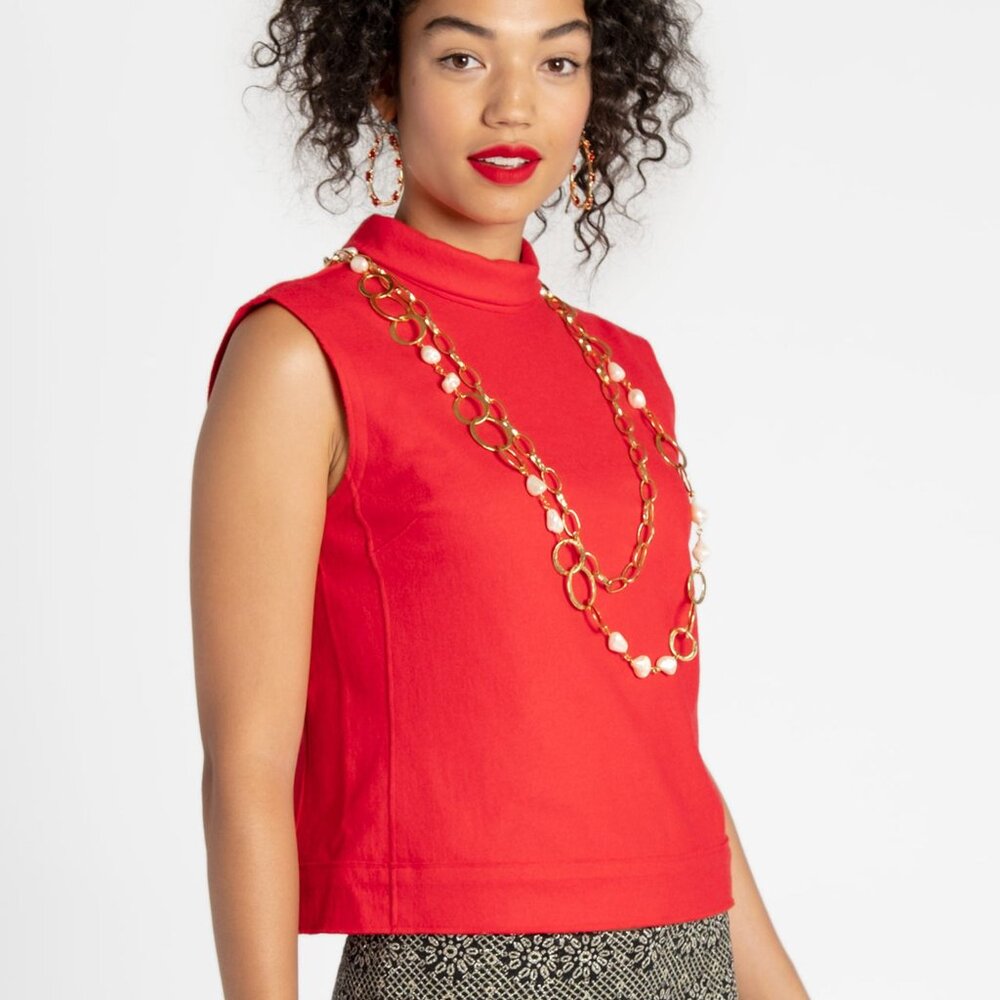 Colette Wool Shell Red - Picture 2 of 4